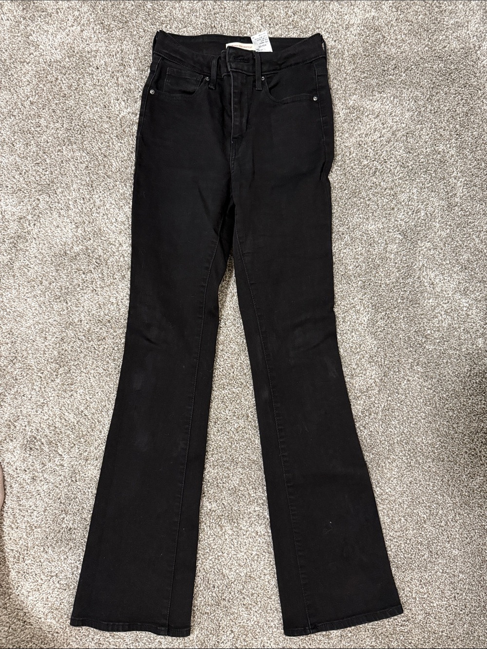 Levi's Black Flare Jeans — High-Rise Wide Leg
